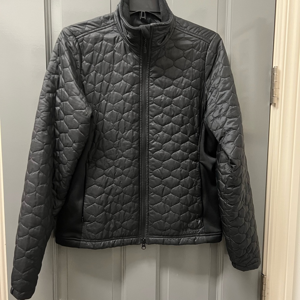 LL Bean Side-Panel Black Jacket